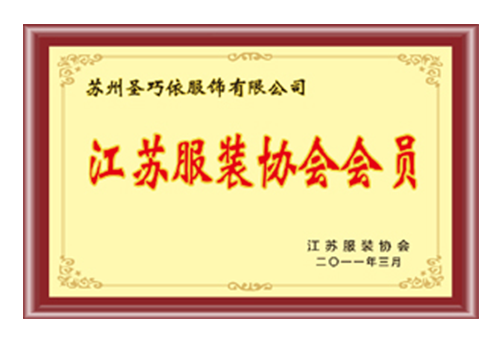 Membre de l'Association du vêtement du Jiangsu