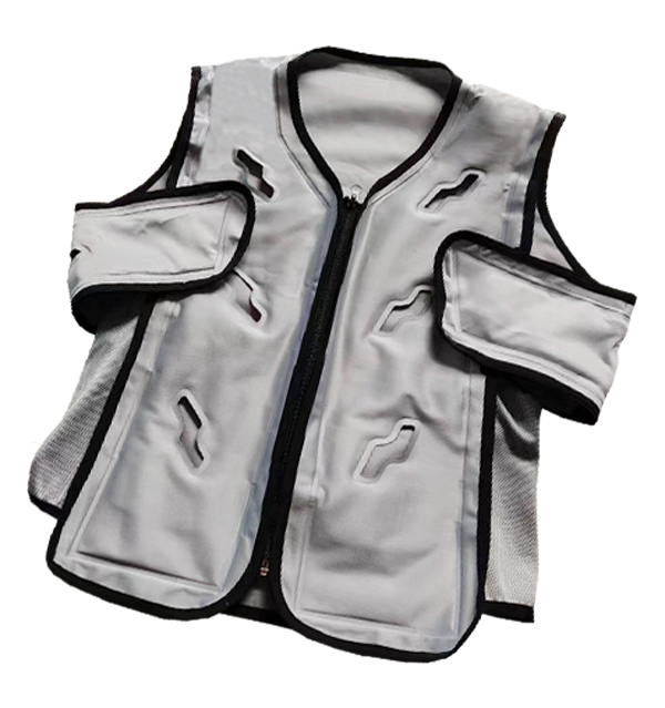 Vêtements de refroidissement à circulation d'eau Senjoy TPU, pompe silencieuse, ajustement réglable, avec alimentation portable, pour le travail en extérieur