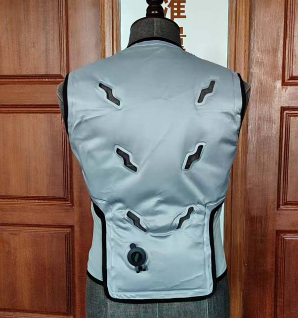 Vêtements de refroidissement à circulation d'eau Senjoy TPU, pompe silencieuse, ajustement réglable, avec alimentation portable, pour le travail en extérieur