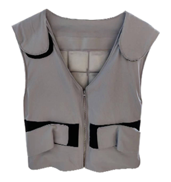 Gilet rafraîchissant Senjoy pour homme et femme avec 2 packs PCM offrant une température constante de 18 °C pendant 3 à 4 heures